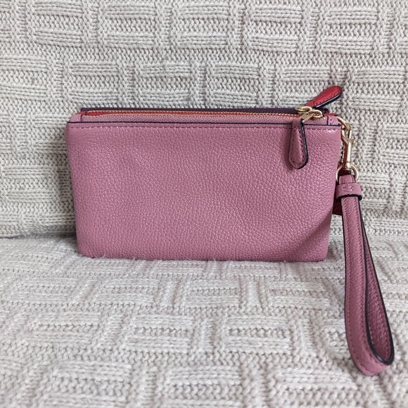 SOLD - Coach Small Triple Wristlet in Colorblock - EUC - Picture 7 of 15